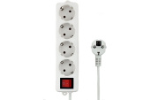 Сетевой фильтр Гарнизон ELB-G4-W-3 4 роз. 3м белый
