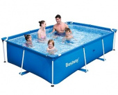 BEST WAY Бассейн каркасный прямоугольный 300х201х66 см, 3300л., 56404 Bestway