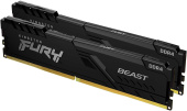 Память DDR4 2x16Gb 3200MHz Kingston KF432C16BBK2/32 Fury Beast Black RTL Gaming PC4-25600 CL16 DIMM 288-pin 1.35В single rank