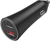 Автомобильное зар./устр. Xiaomi Mi 37W Dual-Port Car Charger 3A+2A универсальное черный (GDS4147GL)