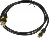 Кабель 2A Smooth Connector USB (m)-micro USB (m) 1м черный