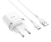 HOCO C12Q SMART QC3.0 + TYPE-C (белый) СЗУ