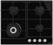 GORENJE Газовая варочная панель Essential GTW641AKB, 4 конфорки, закаленное стекло, черный