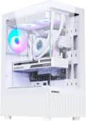 Корпус Formula Crystal Z1 PLUS белый без БП ATX 2x120mm 2xUSB2.0 1xUSB3.0 audio bott PSU