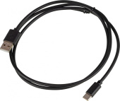 Кабель USB (m)-USB Type-C (m) 1м черный