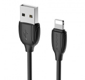 BOROFONE BX19 "Benefit" USB-8 Pin 2.4A 1М черный