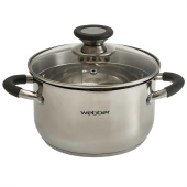 WEBBER BE-372/2 Кастрюля из нерж стали со стеклянной крышкой (d=18; 2,7 л) (8)