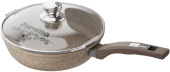 МЕЧТА С22806 Гранит brown 22см несъемная ручка стеклянная крышка