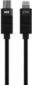 MORE CHOICE (4620202555069) K87ia 2м USB 3.0A PD 27W для Lightning ng 8-pin Type-C - 2м , черный
