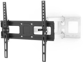Кронштейн для телевизора Hama 00220856 черный 32"-65" макс.35кг настенный поворотно-выдвижной и наклонный