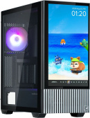 Корпус Zalman Z10 DS черный без БП MidiTower mATX ARGB