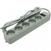 EXEGATE SP-5-1.5G (5 роз/1.5M/евровилка) светло-серый