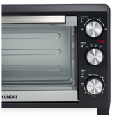 Мини-печь Hyundai MIO-HY072 серебристый/черный 23л 1500Вт