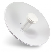 Точка доступа Ubiquiti ISP PBE-M2-400 10/100BASE-TX компл.:параболический отражатель/антенна/крепления/адаптер белый