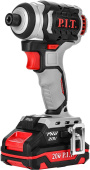 P.I.T. Винтоверт IMPACT аккум. бесщёточный PSD20H-230A/2 (20В, 230Нм, 3ск, HEX 1/4", 2х2Ач,ЗУ,кейс)