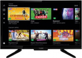 Телевизор LED Yuno 24" ULX-24TCS221 Яндекс.ТВ черный HD READY 50Hz DVB-T2 DVB-C DVB-S DVB-S2 USB WiFi Smart TV (RUS)