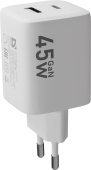DEFENDER (83245) UPA-145 45W, USB A+C, белый