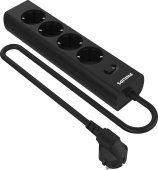 Сетевой фильтр Philips CHP2145BC/51 4роз. 5м черный
