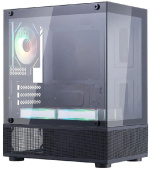 Корпус 1STPlayer MIKU Mi2-A черный без БП mATX Mini-Tower mATX (Mi2-A-BK-2FC7R-1FC7)