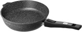 МЕЧТА 022802И Гранит black Induction Pro 22см съемная ручка
