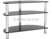 Стойка для TV MD 404 slim/хром/дымч