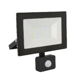 ULTRAFLASH LFL-3002S C02 черный (LED прожектор с датчиком, 30 Вт, 230В, 6500К)