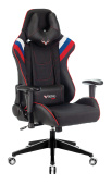 Кресло игровое Zombie VIKING 4 AERO белый/синий/красный текстиль/эко.кожа с подголов. крестов. пластик