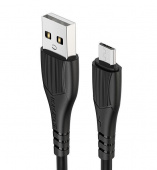 BOROFONE BX37 "Wieldy" USB-microUSB 2.4A 1M черный