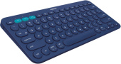 Клавиатура Logitech Multi-Device K380 темно-серый беспроводная BT slim Multimedia для ноутбука