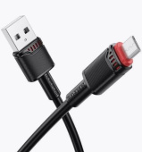 BOROFONE (6941991120725) BX110m USB 2.4A для micro USB - 1 м , черный