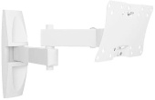 Кронштейн для телевизора Holder LCDS-5064 белый 10"-32" макс.30кг настенный поворотно-выдвижной и наклонный