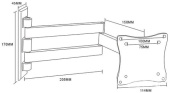 Кронштейн ARM MEDIA LCD-7101 для 17-30 серый