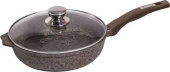 МЕЧТА С26902 Premium mokko 26см с несъемная ручка стеклянная крышка