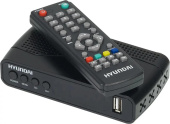 Ресивер DVB-T2 Hyundai H-DVB500 черный
