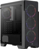 AEROCOOL Ore Saturn FRGB-G-BK-v1, Midi-Tower, без БП, черный (ore frgb-g-bk-v1)
