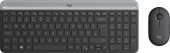Клавиатура + мышь Logitech MK470 GRAPHITE клав:черный/серый мышь:черный USB беспроводная slim