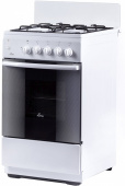 Плита Комбинированная Flama AK 1416 W белый (без крышки) реш.эмаль