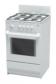 Плита Газовая Darina S GM 441 001 W белый реш.сталь