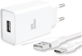 AKSBERRY (6900221560014) T40 1USB 24A + Type C (белый)