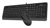 Клавиатура + мышь A4Tech Fstyler F1010 клав:черный/серый мышь:черный/серый USB Multimedia