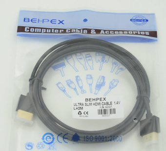 Кабель HDMI (m)/HDMI (m) 3м. Позолоченные контакты