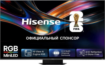 Телевизор HISENSE 65UR9S SMART TV HomeOS черный
