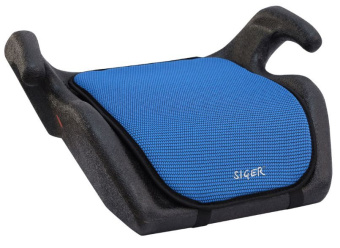 SIGER (KRES0017) автокресло детское МЯКИШ, синий