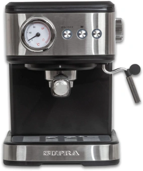Кофеварка рожковая Supra CMS-1520 1100Вт серебристый/черный