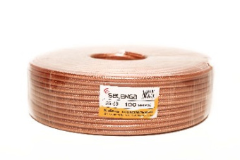 SELENGA (2431) RG6 PVC Kоаксиальный кабель,силиконовый 100 м.