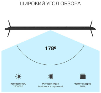 Телевизор Harper 75U750TS черный