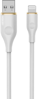 AKSBERRY (6900327520011) X162 Liquid silicone USB A -Lightning, белый