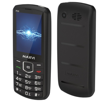 Мобильный телефон Maxvi P33 Black черный