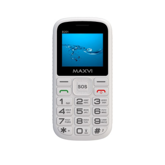 Мобильный телефон Maxvi B201 White белый