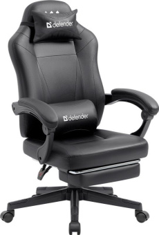 Кресло игровое Defender CRUISER экокожа черный (64554)